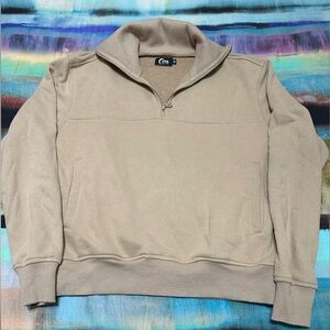 Zyia Quarter Zip Cowl Pocket Jacket